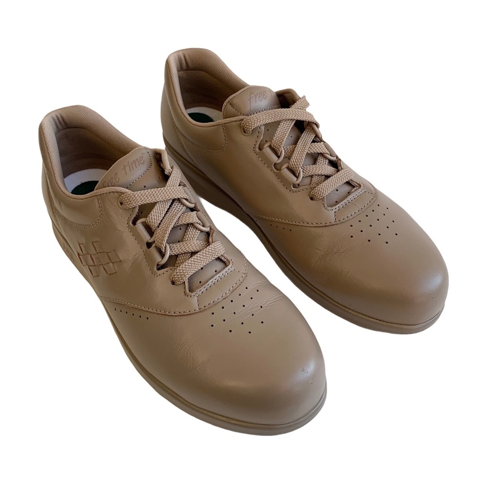 SAS Freetime Walking Comfort Shoe Mocha Tan Beige Women's Size 9 No Insoles
